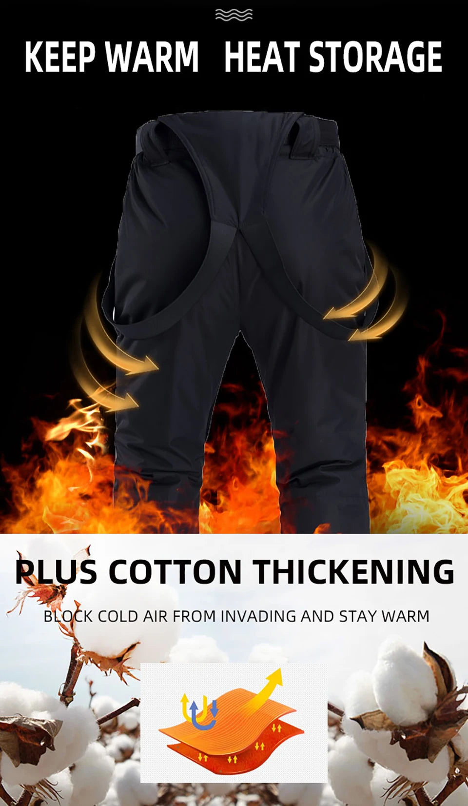 Winter Ski Suit for Men Outdoor Sports Warm Windproof Waterproof Snow Jackets Pants Male Ski Equipment Snowboard Jacket SK032