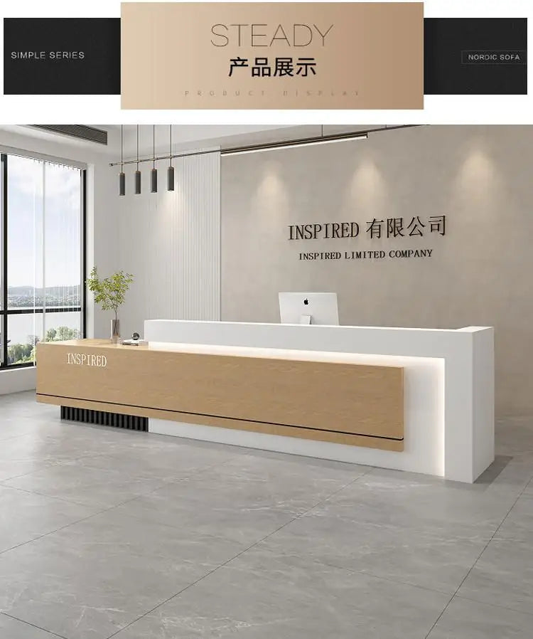 Luxury Reception Desks Modern Display Decorations Reception Desk Accessories Escritorio De Recepcion Commercial Furniture