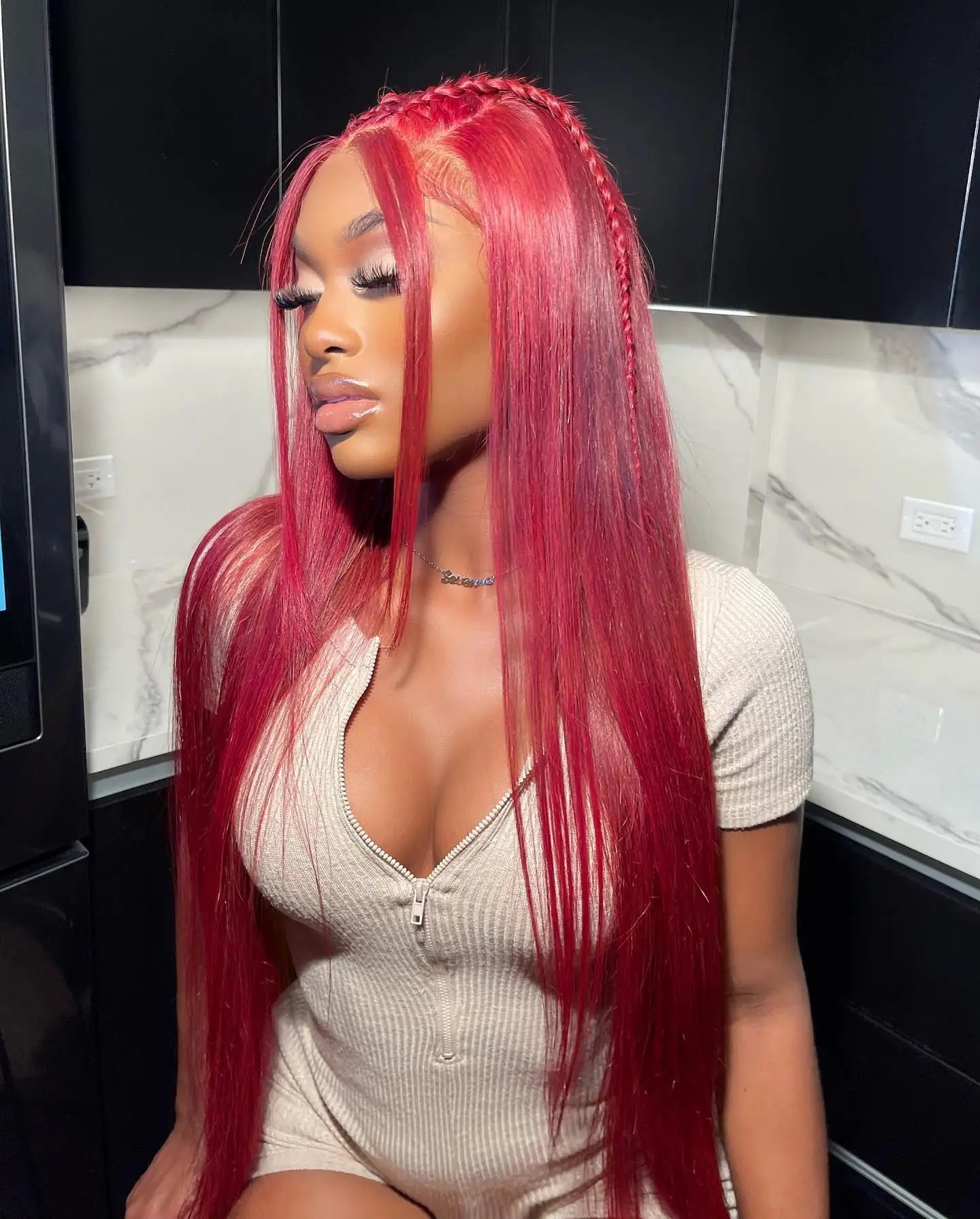 Burgundy Transparent Lace Frontal Human Hair Wig 7x5 Glueless Red 99J Straight Colored 13x4 Lace Front Human Hair Wigs For Women