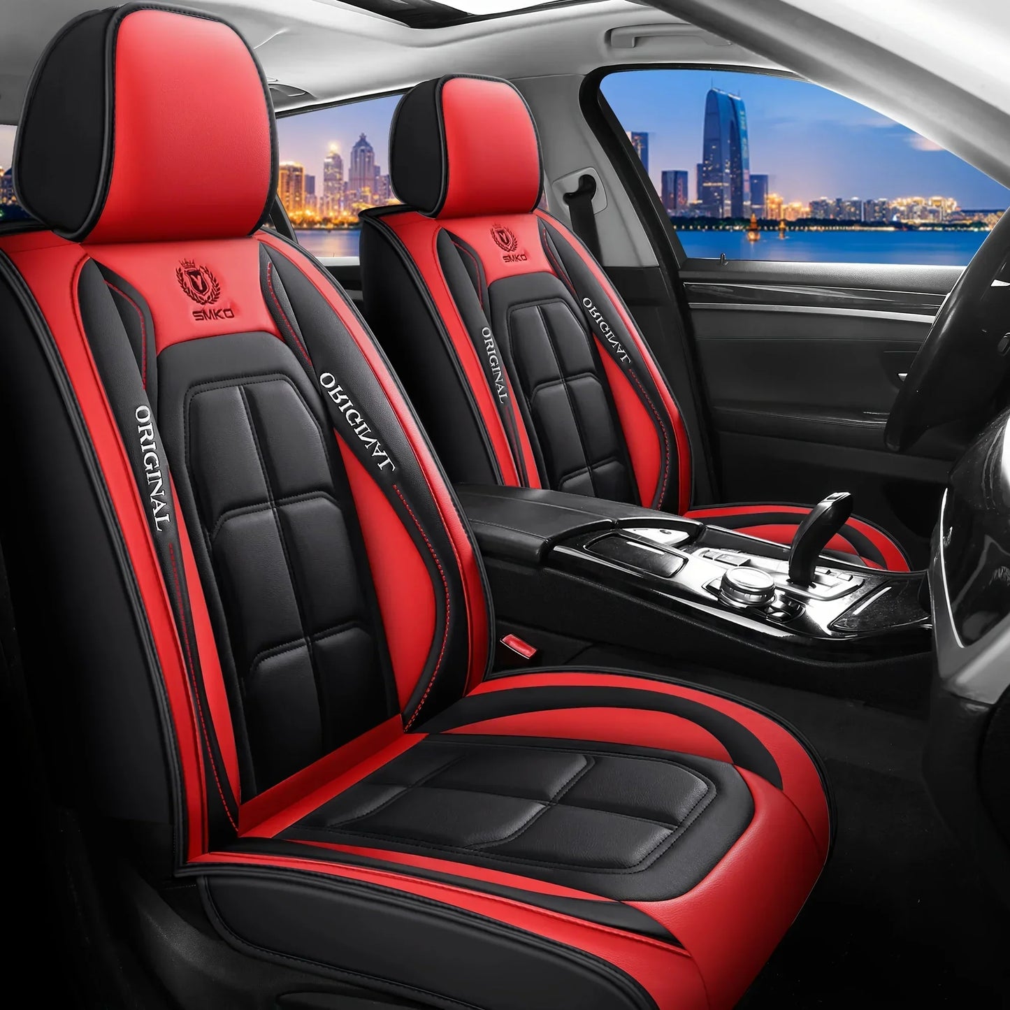 Car Seat Cover Set, 5 Colors , Universal Fit, Full Coverage, Stylish & Durable, Enhance Car Interior Accessories