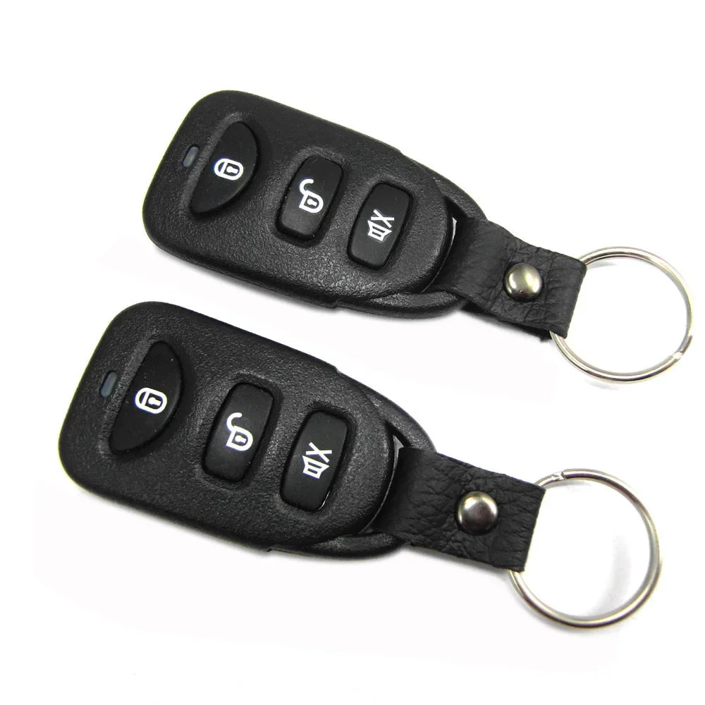 Car Alarm System 12V One Way Vehicle Burglar Alarm Security Protection With 2 Remote Control Auto Burglar For Car Motorcycle