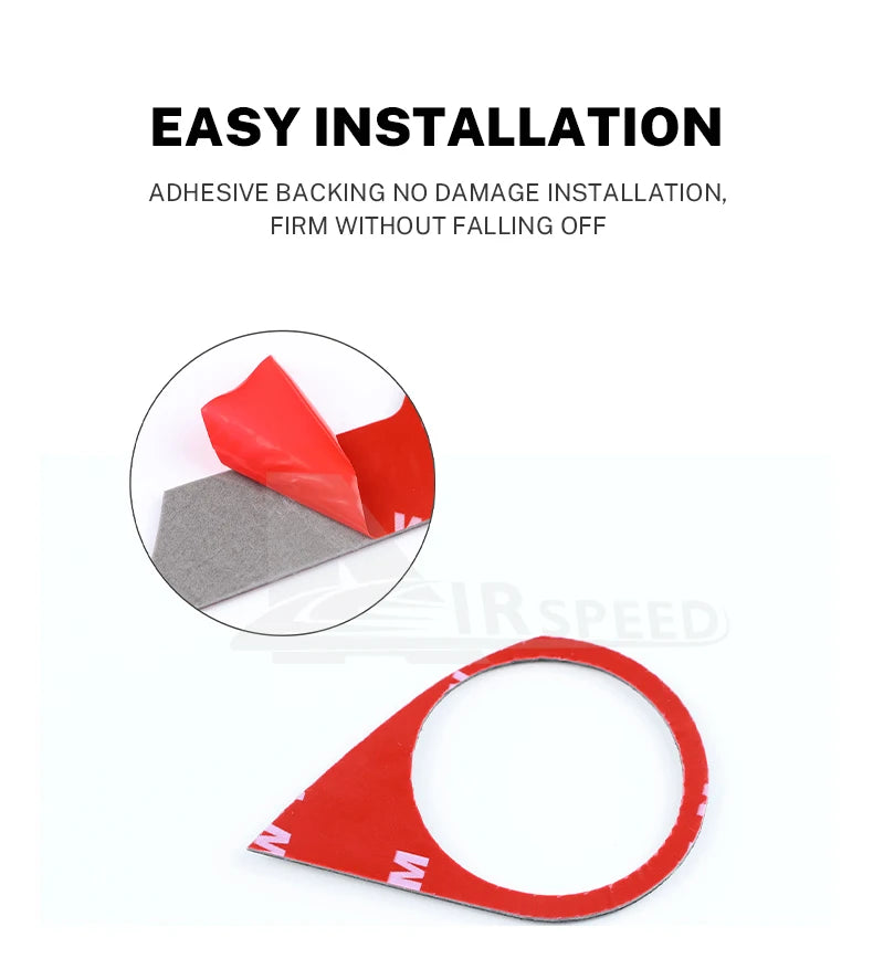 Real Soft Carbon Fiber Sticker For Subaru Crosstrek Impreza 2024 Car Engine Start Stop Button Frame LHD Interior Accessories