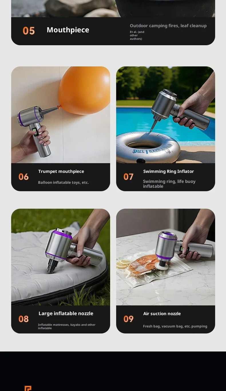 Car Vacuum Cleaner High Power Portable Handheld Wireless Brushless Motor Cleaning Machine Powerful Air Duster for Home Appliance