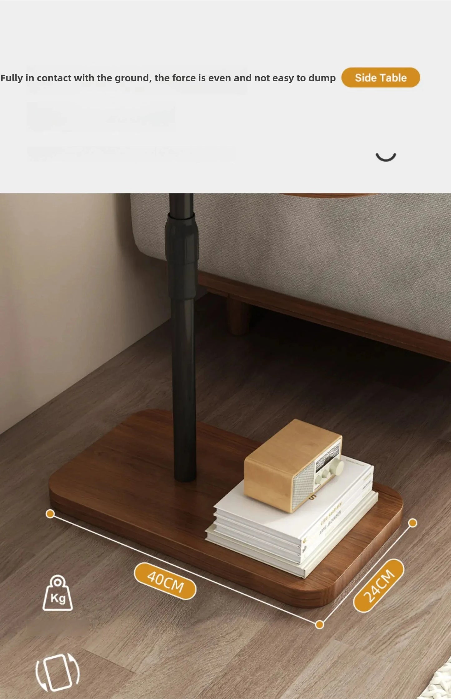 Minimalist Modern Sofa Side Table - Luxury Coffee Tea Table Small Shelves Rugged Durable Living Room Furniture