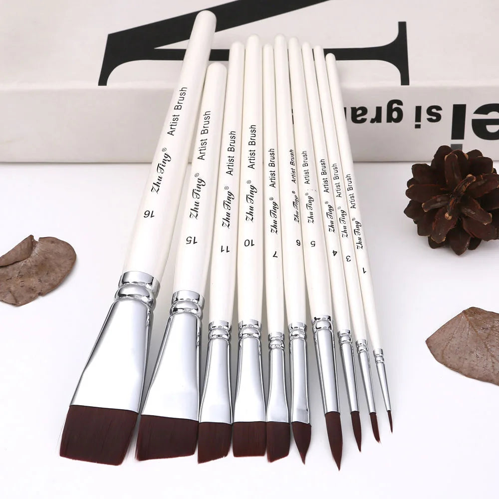 High Quality Face Body Paint Brushes Sky Blue Artist Watercolor Painting Makeup Brush Set For Kids