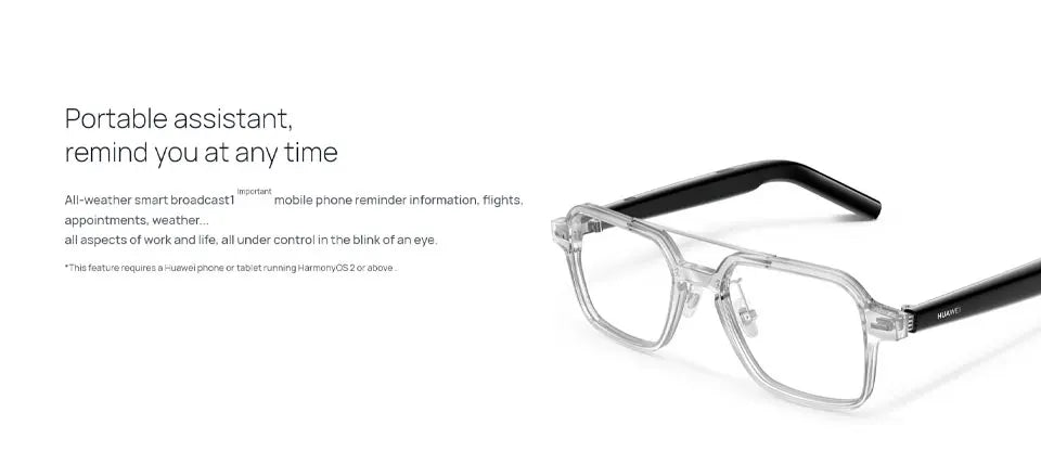 Huawei Smart Glasses 2 All-weather intelligent broadcasting, 11 hours of continuous listening