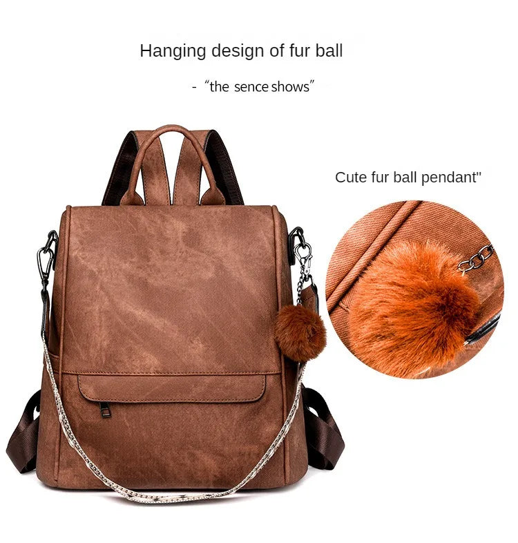 Womens Purse pu Leather Backpack Purse for Women Fashion Backpack Ladies Designer Ladies Shoulder Bags for Travel College Work