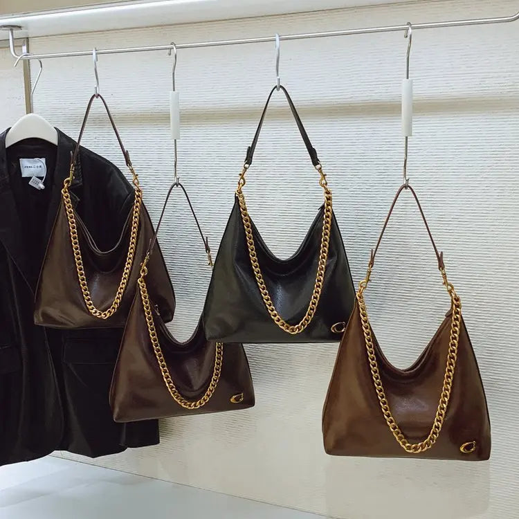 Luxury Brand Trendy Diaper Bag Stylish Leather Crossbody Handbag For Women Elegant Messenger Purse Minimalist Chic