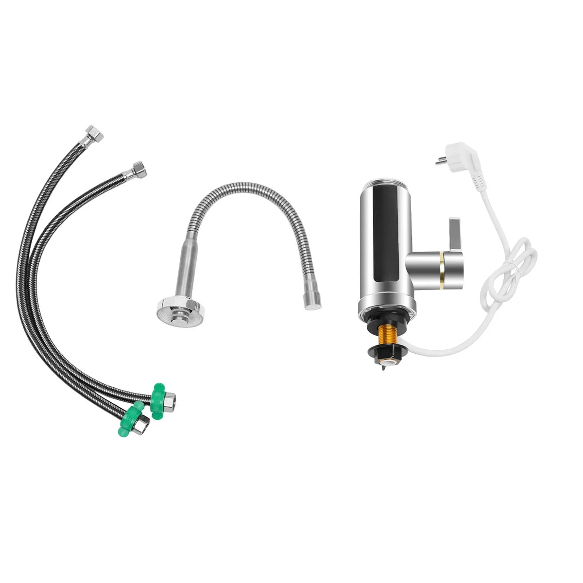 3000W Instant Electric LCD Faucet Instant Tap 360° Fast Heater Heating Hot/Cold Water Supply for Bathroom Kitchen