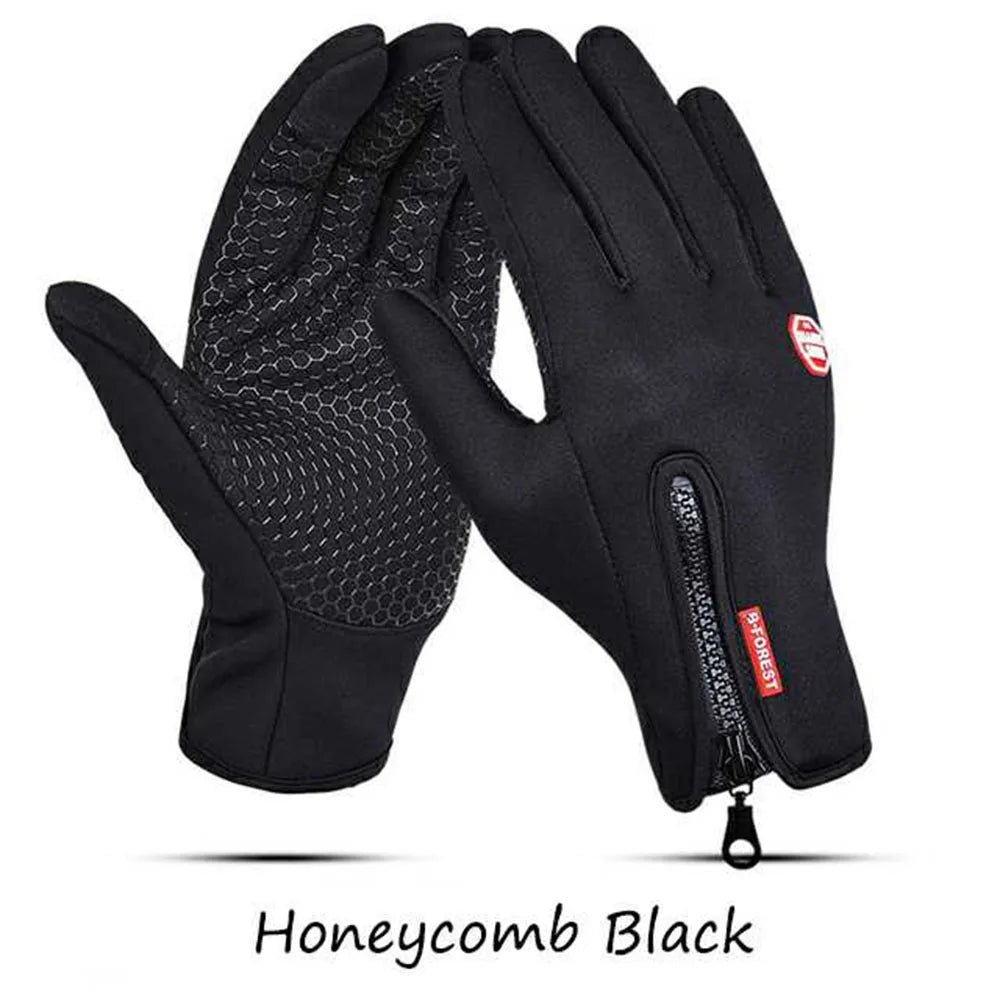 2024 Winter Warm Touchscreen Men's Gloves Sports Fishing Waterproof Ski Army Bike Snowboard Skis Skid Zipper Ladies Gloves
