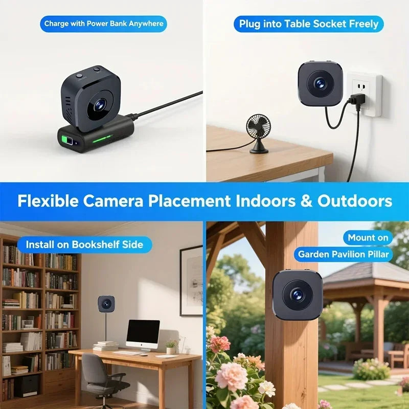 Xiaomi Mini Security HD Camera 4K Wireless WiFi Surveillance With 2 Way Audio Motion Detection Intelligent Infrared Night Vision