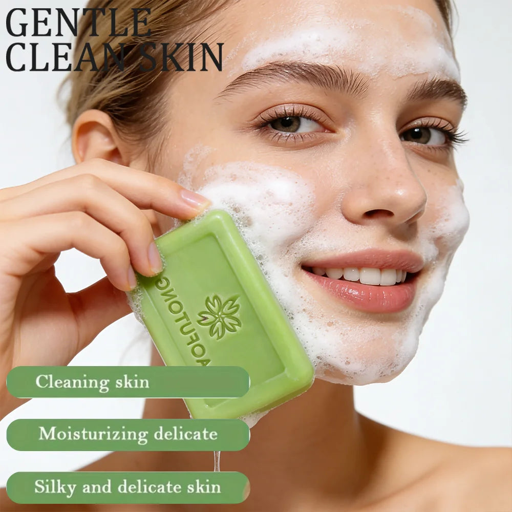 MIAOFUTONG Gentle for Sensitive Skin TEA TREE OIL ANTI-FUNGAL SOAP Plant-Based Care Moisturizing Formula Improving Acne