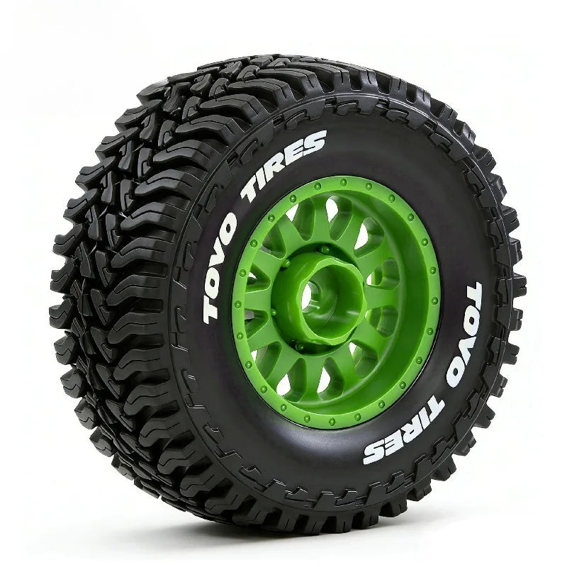 FOR 1/14 1/16 Racing Truck Tires Rubber Tyres 12mm Hex for RC Car ARRMA MOJAVE HPI HSP Tamiya MJX 14211 HBX 3100a Q130c SCYWltoy