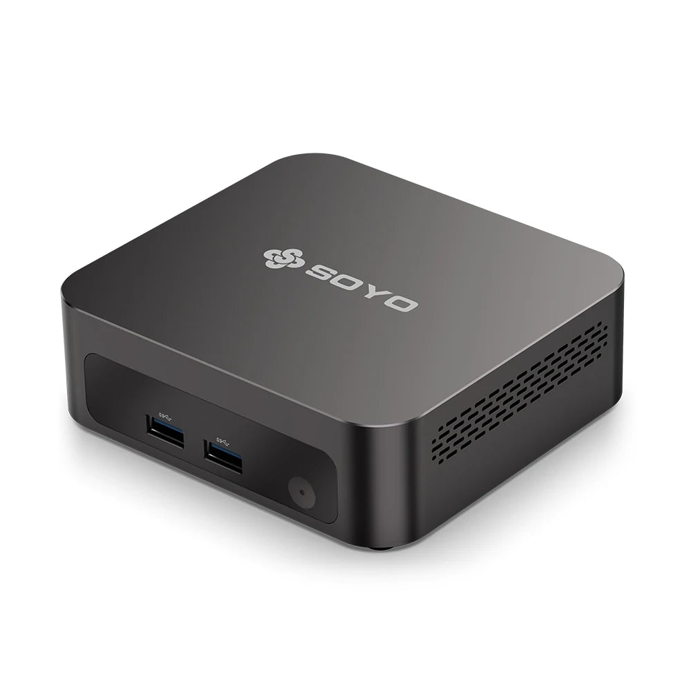SOYO Mini PC Y5 Air Intel i5 4th CPU with 8GB RAM 128GB M.2 SSD  Mini Desktop Computer Dual 4K Display, WiFi 5, BT4.2, USB-C