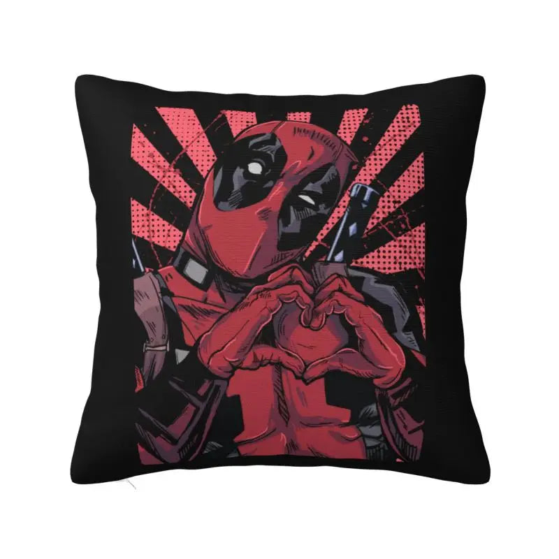 Custom Deadpool Wolverine Cartoon Manga Cushion Cover Soft Cute Pillows