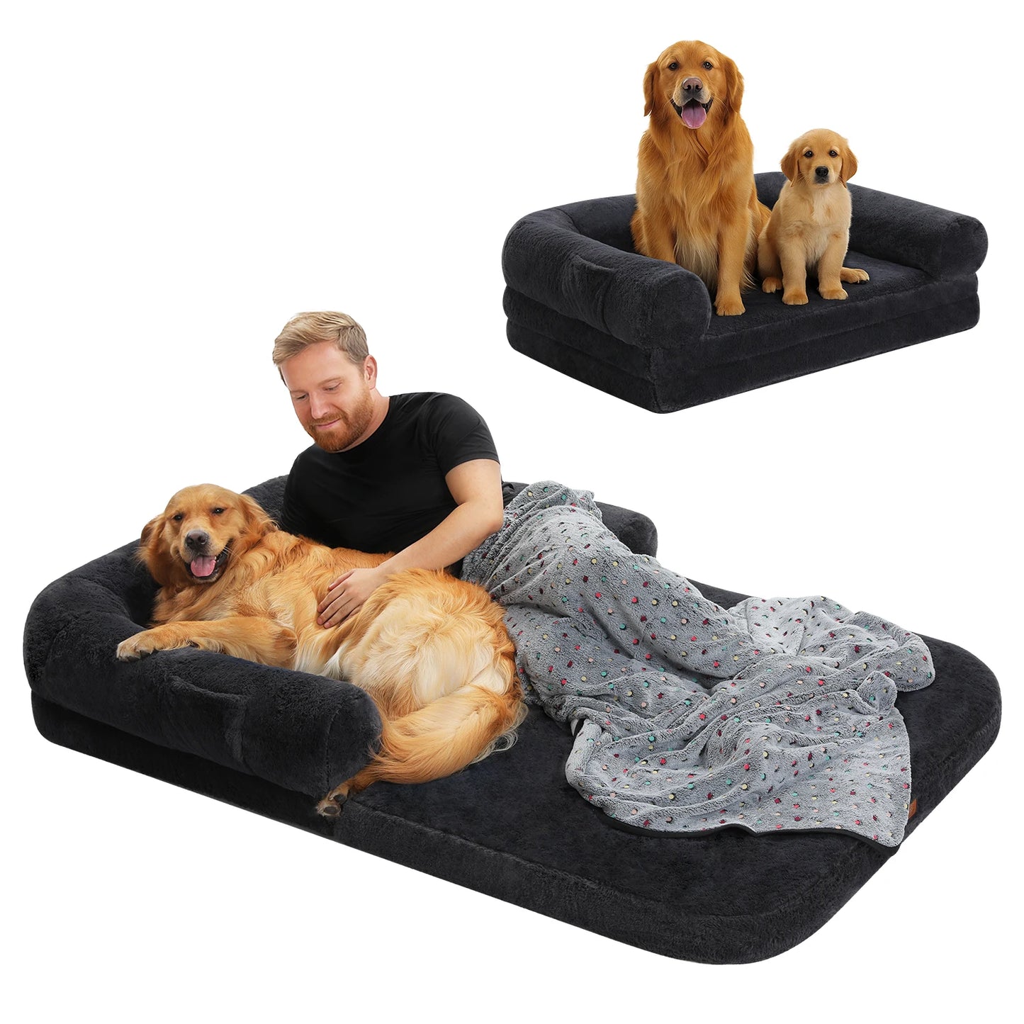Dog Beds Mat Pet Bed Foldable & Portable Design Machine Washable No Installation Needed Dog Beds and furniture Dog accessories
