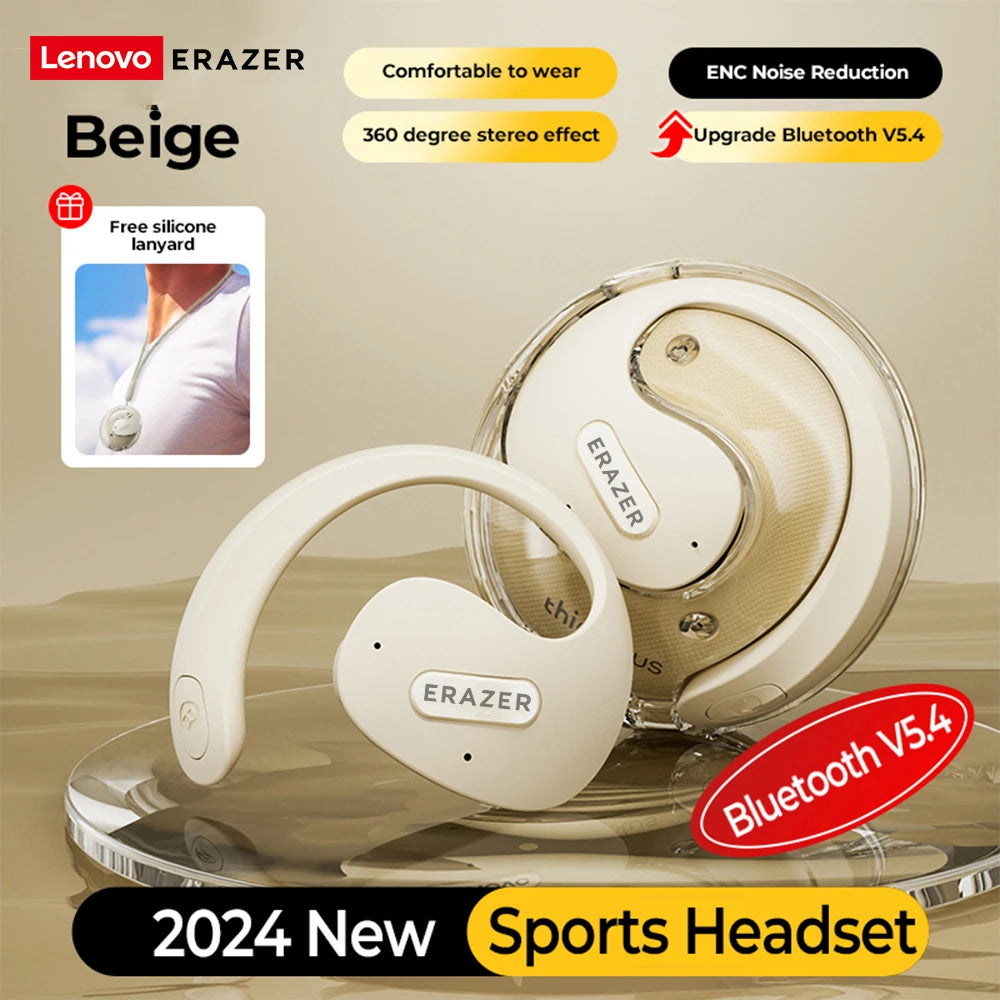 MINISO X15 pro Bluetooth 5.4 Earphones Erazer X15 Sports Wireless Headphones Noise Reduction HD Call Lenovo Earbuds with Mic