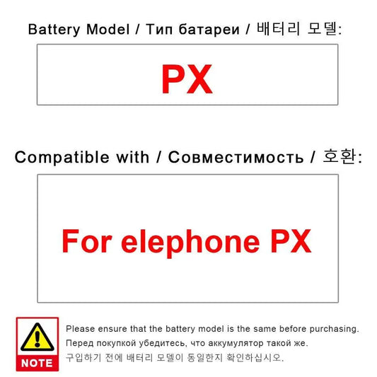 3300Mah Mobile Phone Battery Safe For Elephone PX