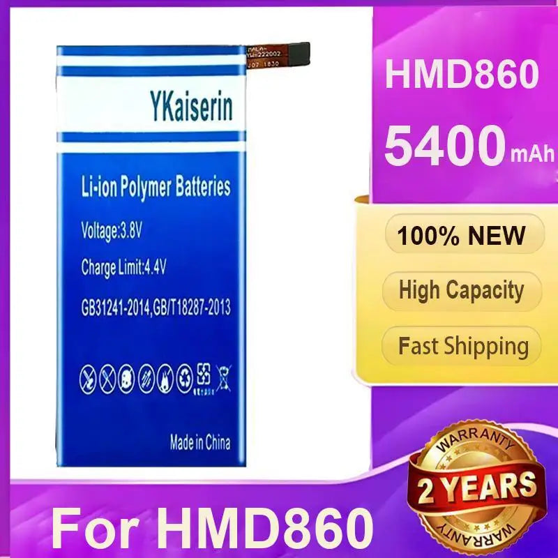 Environmentally Friendly Mobile Phone Battery 5400Mah Fit For HMD860