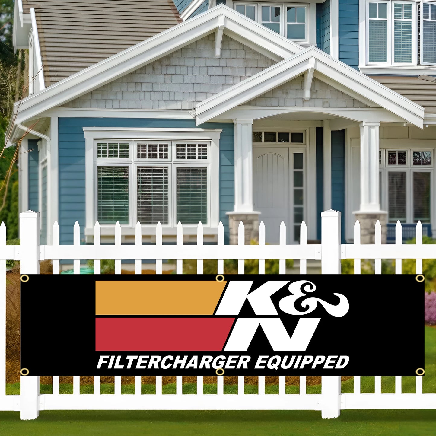 60X240cm K&N Flag Banner Flag Polyester Printed Garage or Outdoor Decoration Tapestry