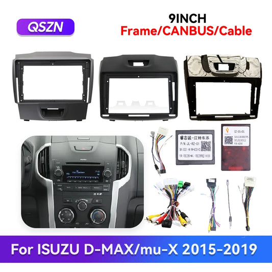 QSZN 2012-2016 For ISUZU D-MAX/MU-X/Chevrolet Trailblazer/Colorado/S10 2012-2016 Car Radio Android Player Stereo Frame Fascia