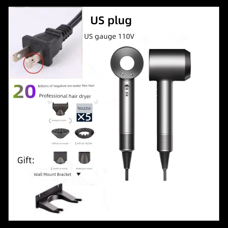 Hair Dryer For Home Negative Ion Top with High-Speed Hair Dryer Student High-Power Negative Ion Leaf-Free Hair Blowing Hair Dryer
