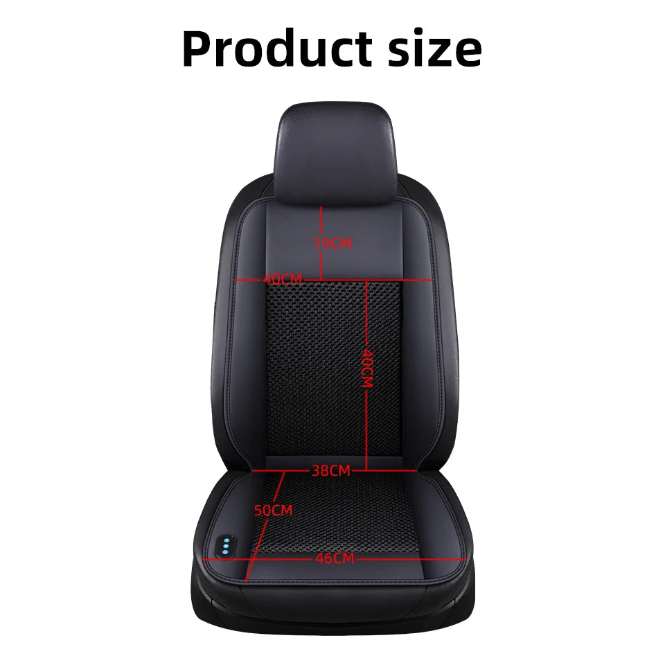 10 Hidden Fans 3 In1 Car Seat Cover Cooling Heating Massage Multi-Functional Seat Car Cool Air Seat Cushion Fast Blow Seat Cover