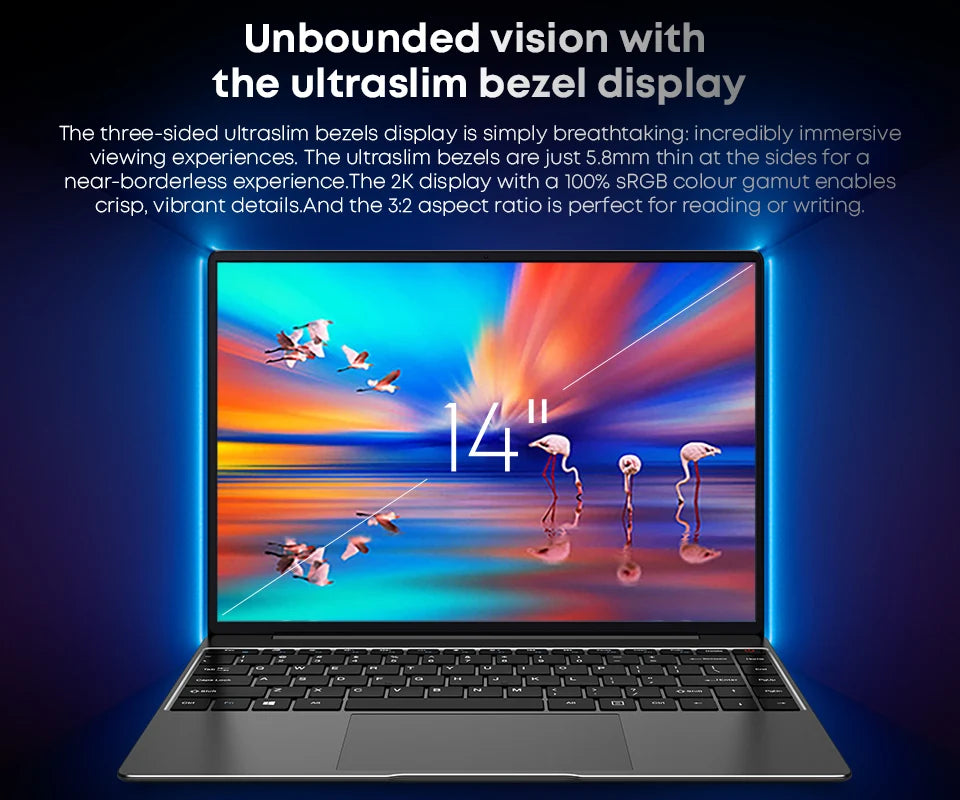 CHUWI CoreBook X Intel Core i5 12450H Gaming Laptop 14 inch 2160x1440 Resolution 16GB RAM 512GB SSD WiFi6 Windows 11 Computer PC