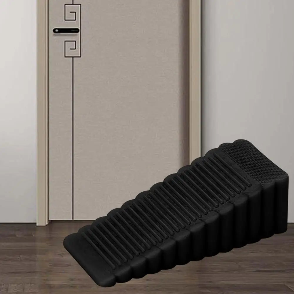 Silicone Door Stopper Rubber DoorStops Wedge Block Door Rear Retainer Safety Windproof Home Office Door Anti-collision Stopper