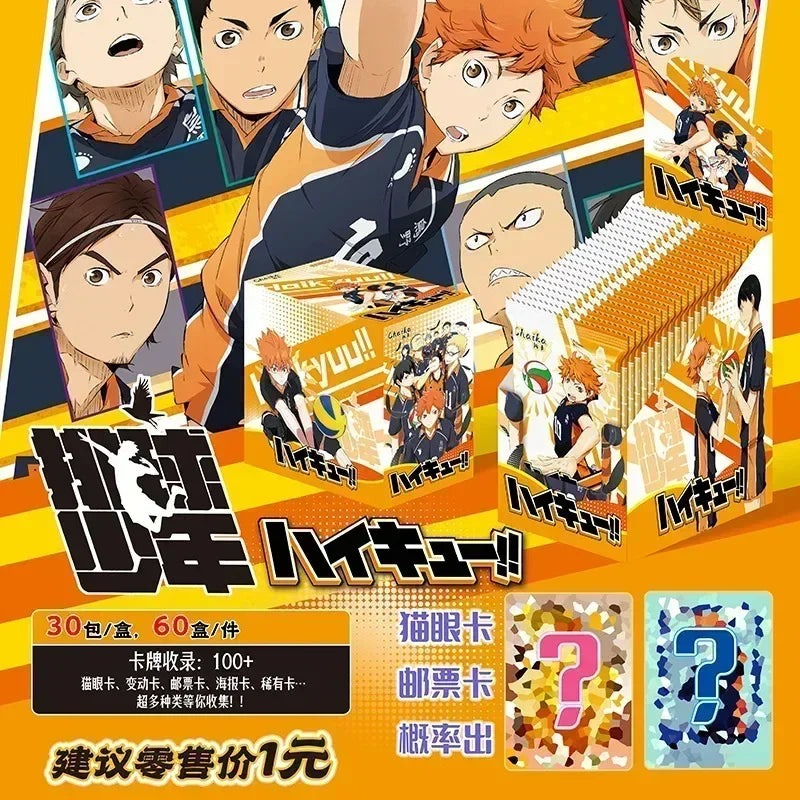 Haikyuu CardsThe Junkyard Showdown Is Coming Hotly with A Passionate Opening Classic Collectible Card Toys and Gifts