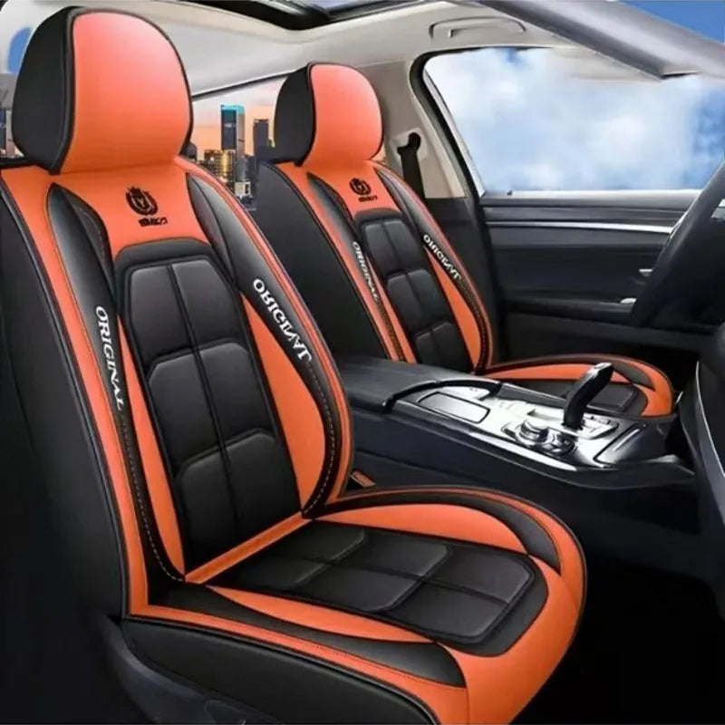 Car Seat Cover Set, 5 Colors , Universal Fit, Full Coverage, Stylish & Durable, Enhance Car Interior Accessories