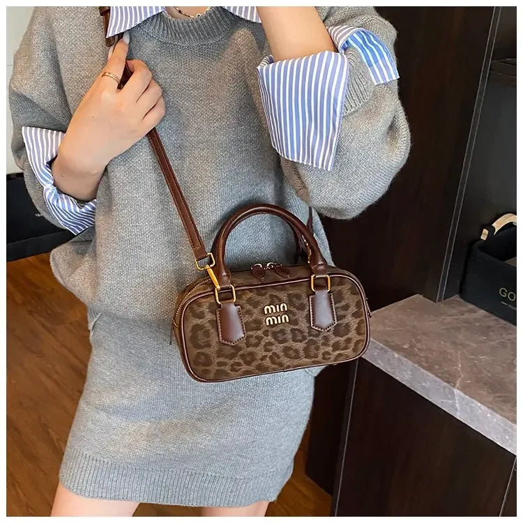 Women's Square Leather Satchel Handbag | Tote Shoulder Crossbody Purse & Diaper Bag