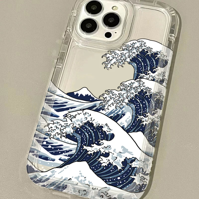 Fashion Great Blue Wave Phone Case For Xiaomi POCO X6 Pro 12T 13T 14 13 12 Pro 10 11 Lite 5G NE  X5 X4 GT X3 NFC F3 F4 F5 F6 M5S