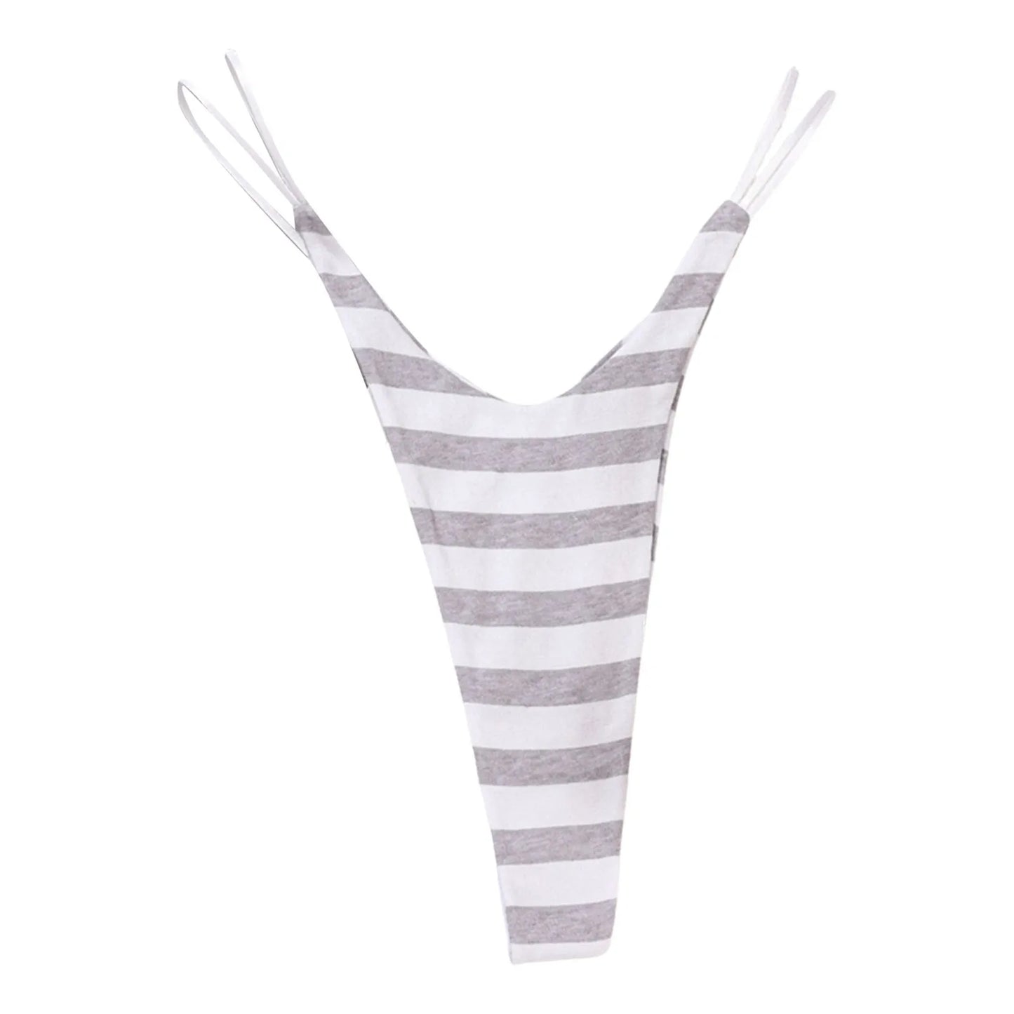 Sexy Printed Seamless T-Back Underwear Women'S Double Strap Hip Lifting Low Waist Panties Pure Cotton 1pc Seamless Thong Briefs