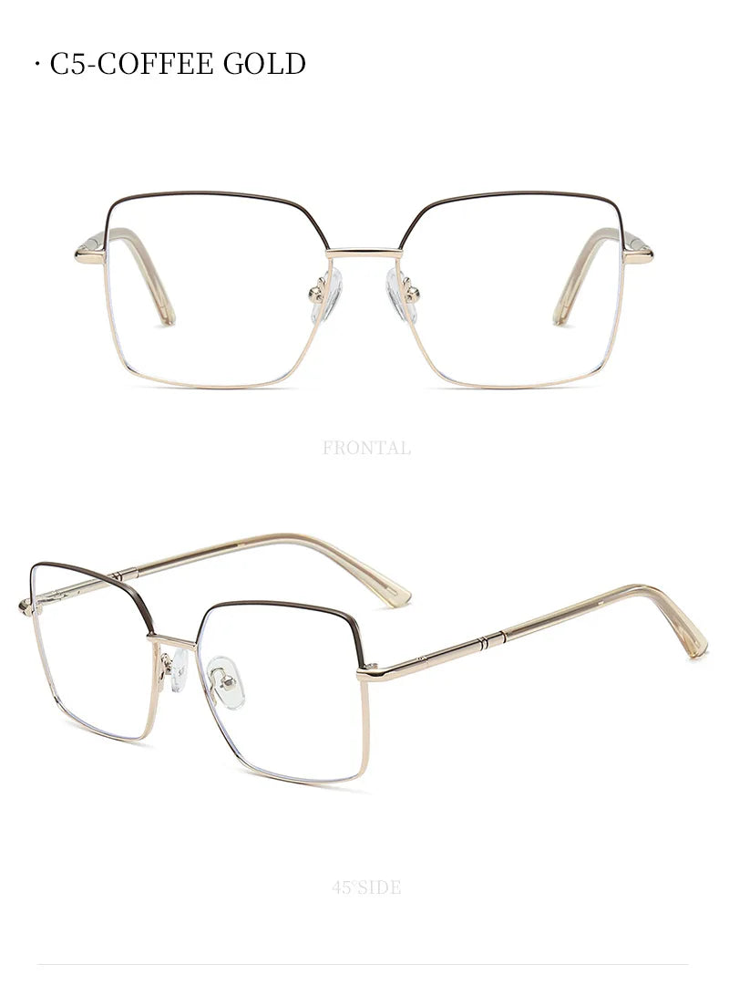 JMISUS Butterfly Prescription Glasses Woman Optical Eyeglasses for High-quality Metal Anti Blue Light Myopia Eyewear