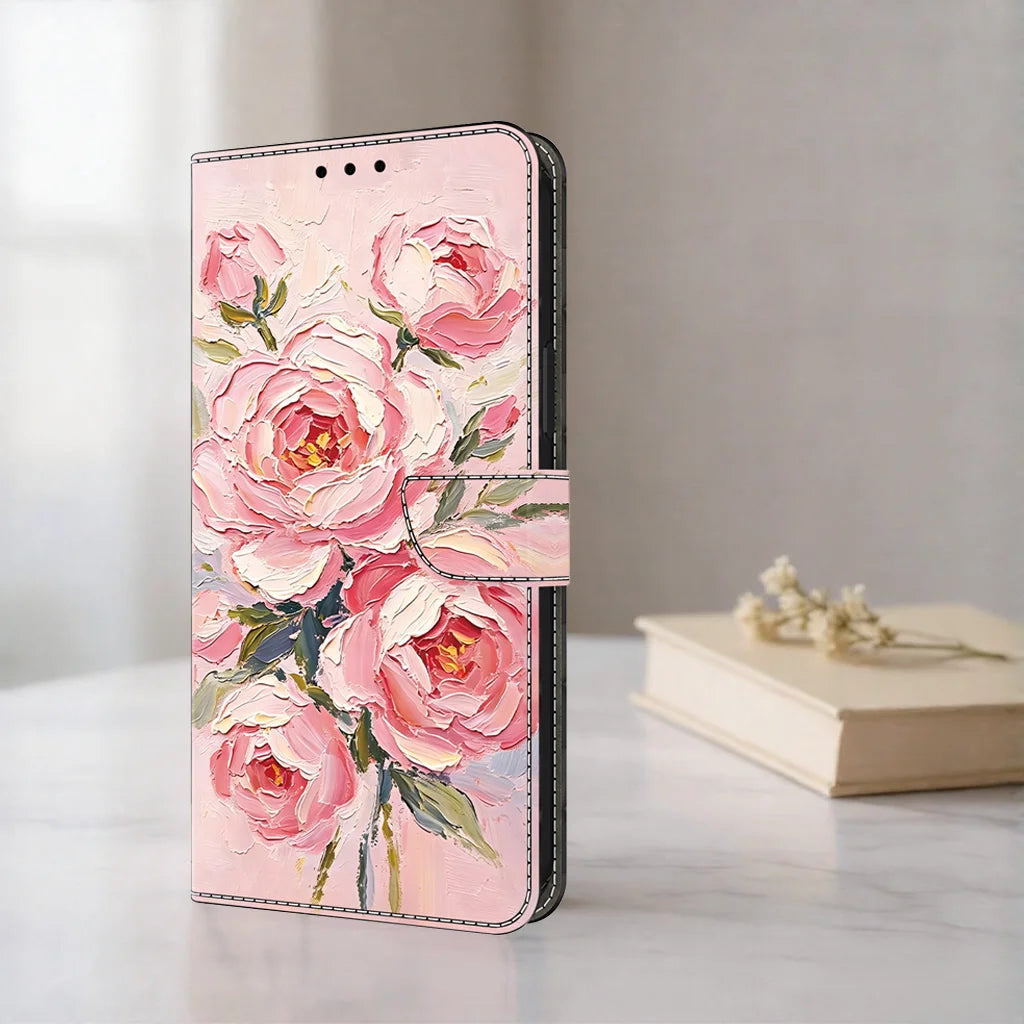 3D Magnetic Flip Leather Cover Wallet Case For iPhone 17 17e 16e 16 15 14 13 12 11 X Xr Xs 8 7 6 6s SE Mini Air Pro Max Plus