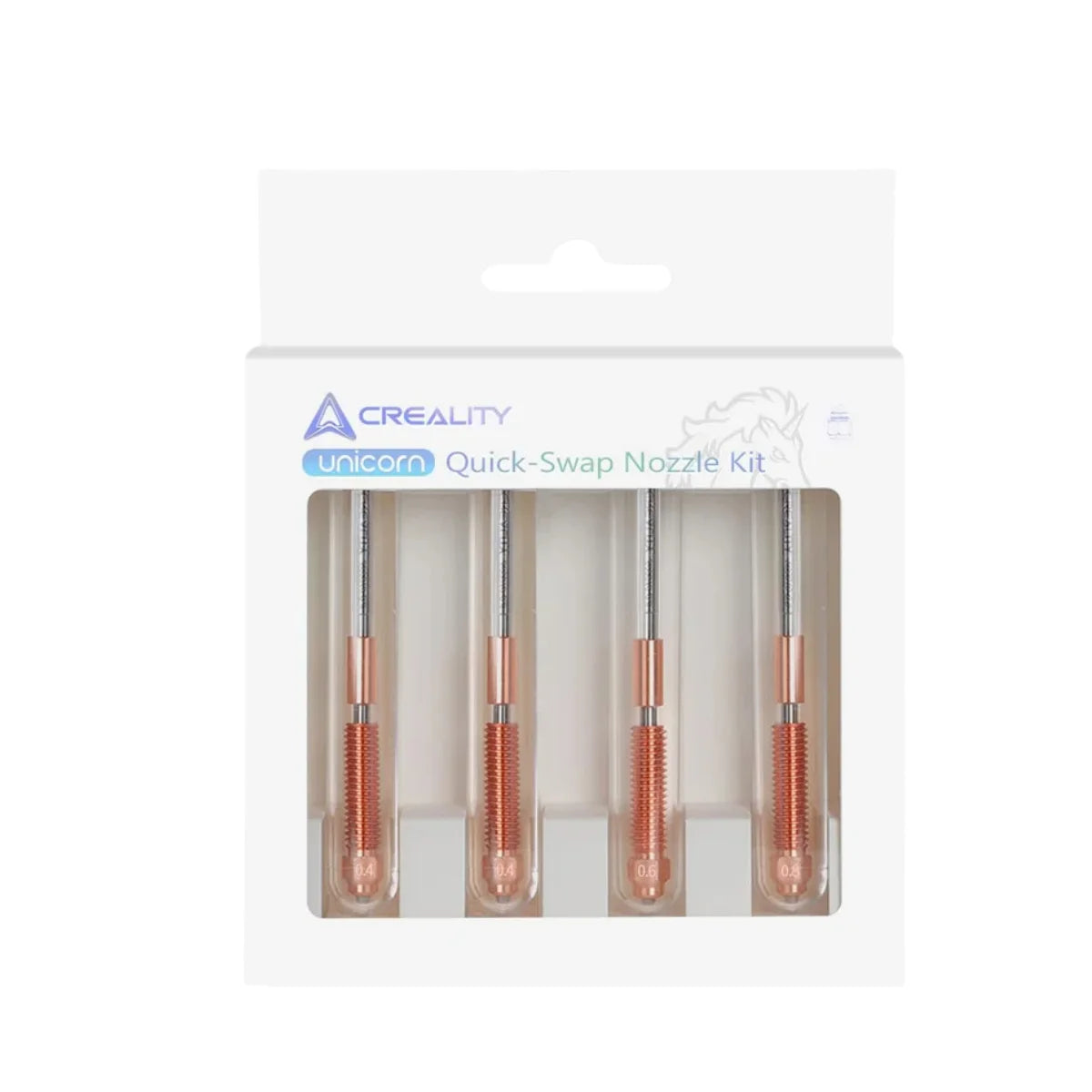 Creality K1C Nozzles Kit Unicorn Quick-Swap Nozzle 0.4/0.6/0.8mm Hardened Steel High-Speed for K1C / Ender 3 V3 Upgraded parts
