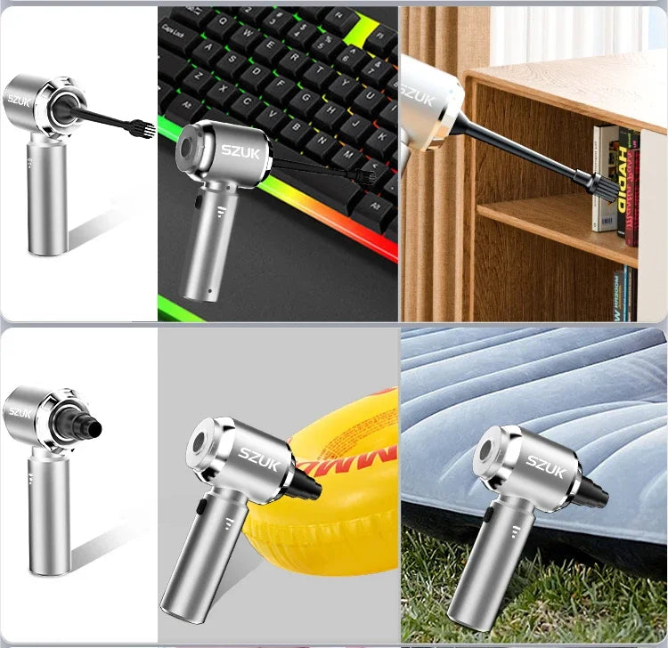 SZUK 180000PA Mini Car Vacuum Cleaner Portable Powerful Cleaning Machine Handheld for Car Wireless Vacuum Cleaner Home Appliance