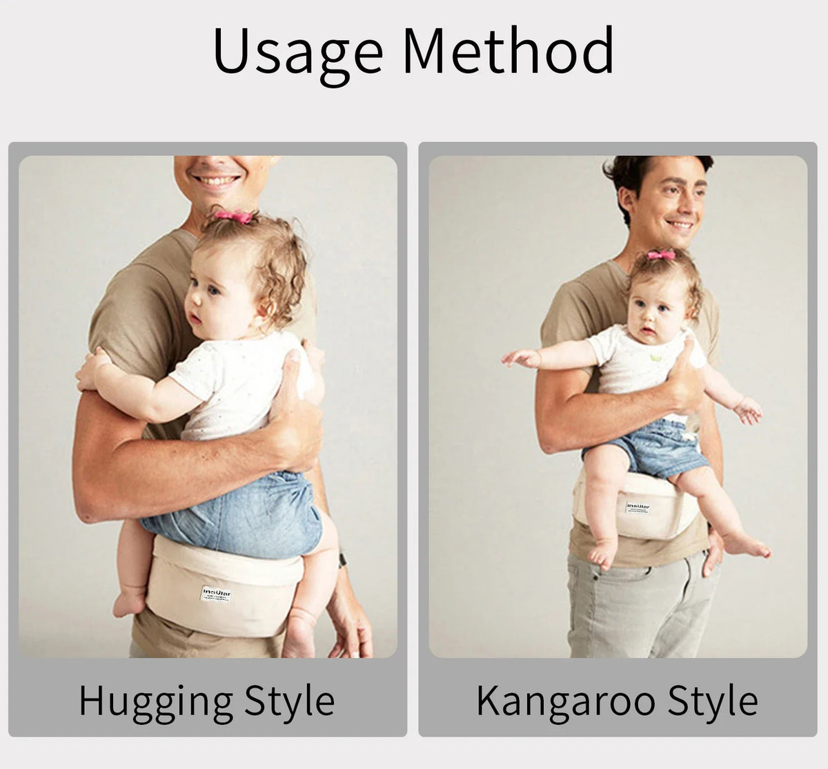 Thickened Baby Hip Seat Carrier Newborn Waist Stool, Baby Sling Hold Waist Belt Holder Hipseat Backpack Home Travel Accessories