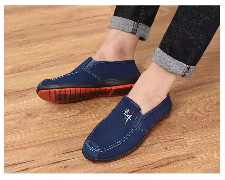 Men'S Spring Anti Slip And Wear Resistant Work Shoes Soft Soled Comfortable Single Shoes Fashionable And Versatile Casual Shoes