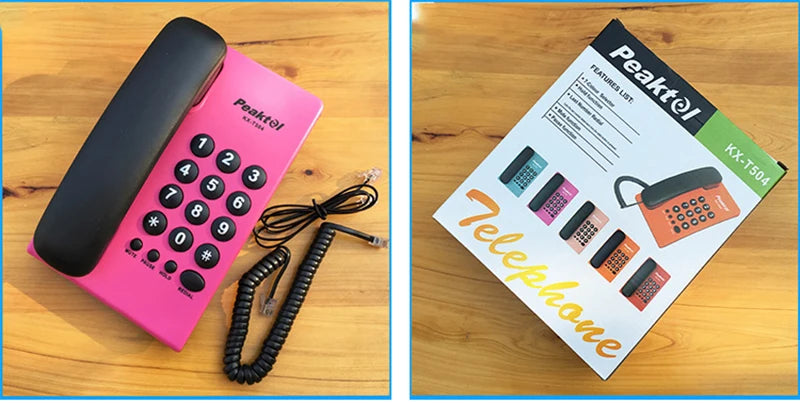 Corded Phone Landline Telephone with Mute, Pause, Hold, Redial, Desktop Phone Landline Радиотелефон for Home, Hotel, Office