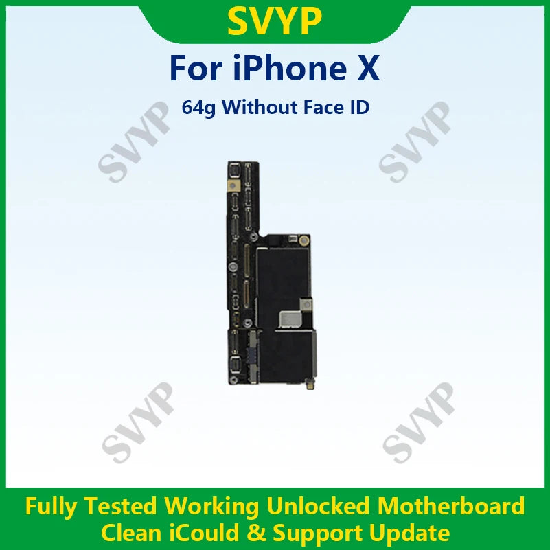 Fully Tested 100%Working Mainboard For iPhone X/XR/XS/XS Max With Face ID 64g/256g Cleaned iCloud And Unlocked Phone Motherboard