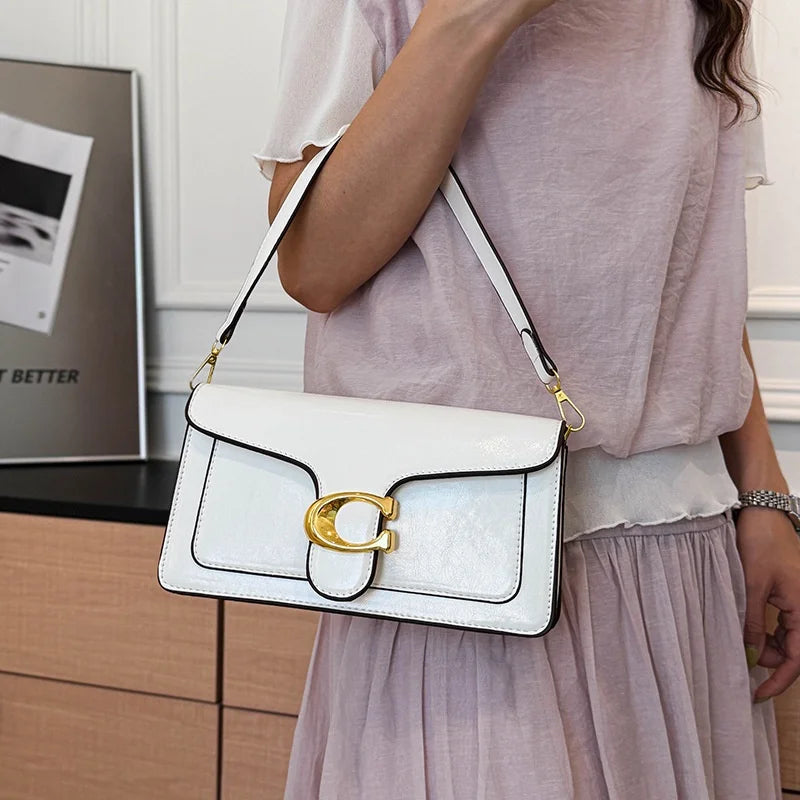Double-Strap Small Square Crossbody Bag – Stylish Underarm Shoulder Purse For Women, Fashionable Classic Shoulder Bag 2026