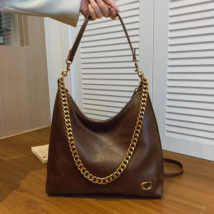 Luxury Brand Trendy Diaper Bag Stylish Leather Crossbody Handbag For Women Elegant Messenger Purse Minimalist Chic