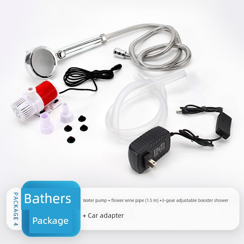 Dc12v DC Brushless Pump Balcony Watering Outdoor Car Washing Pump College Student Dormitory Bath Simple Shower