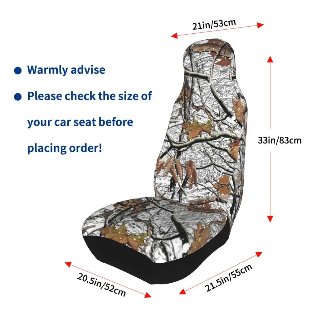 Camouflage Hunting Universal Car Seat Cover Four Seasons For SUV Tree Car Seat Covers Fiber Seat Protector