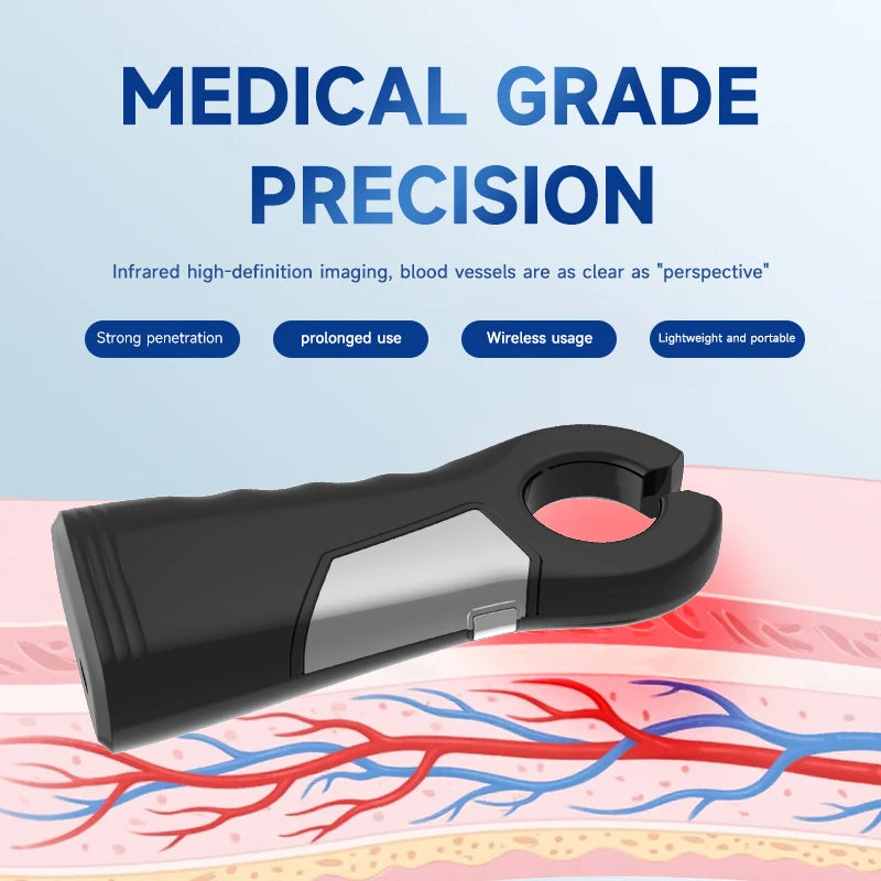 AiQUE Charging Vein Locator Injection Help Handheld Infrared Vascular Finder Detector Scanner Vein Viewer Light Device Home