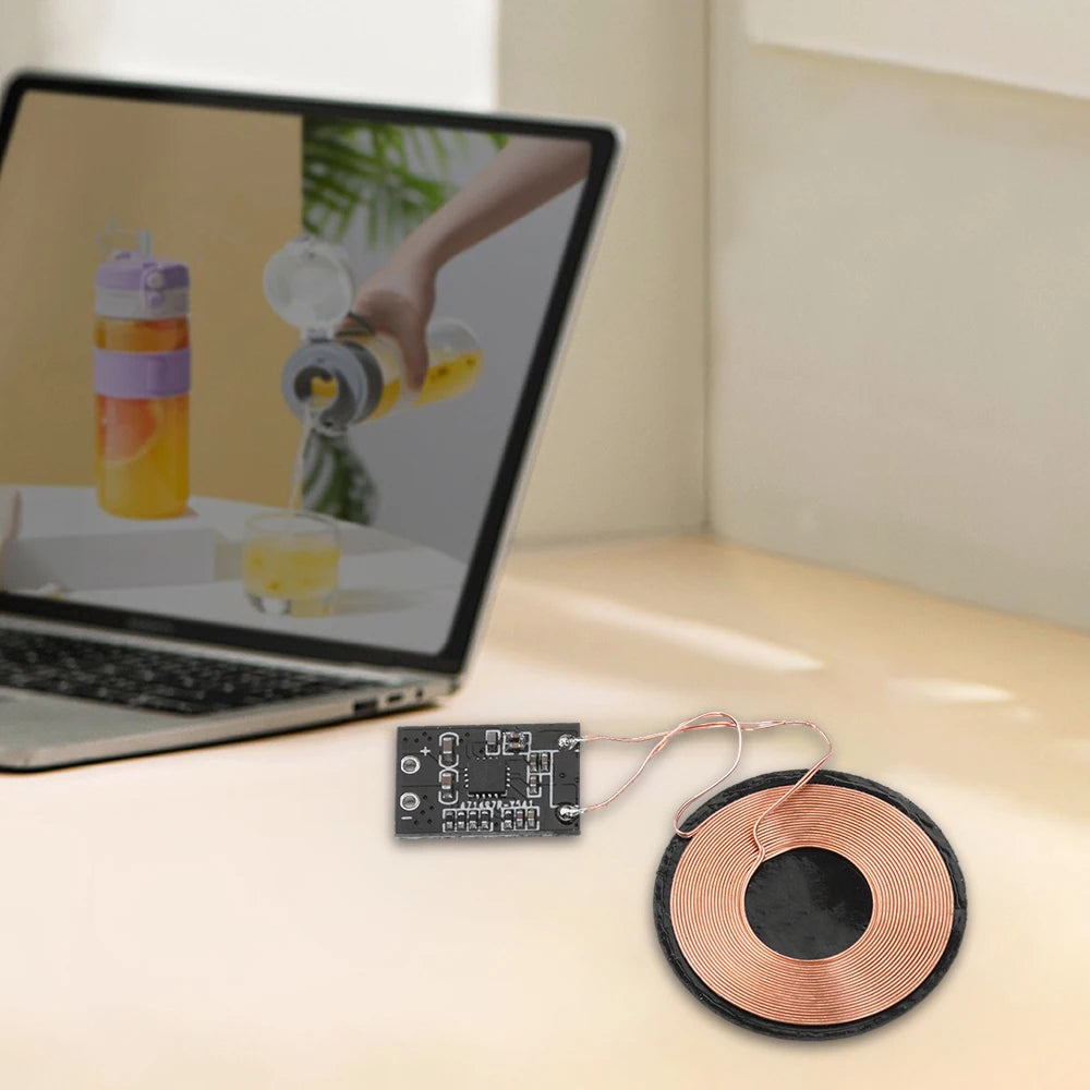 3W/5W 5V Wireless Charger Receiver Module For Cell Phone Small Coil Built-in wireless charging Receiver Module PCBA Board