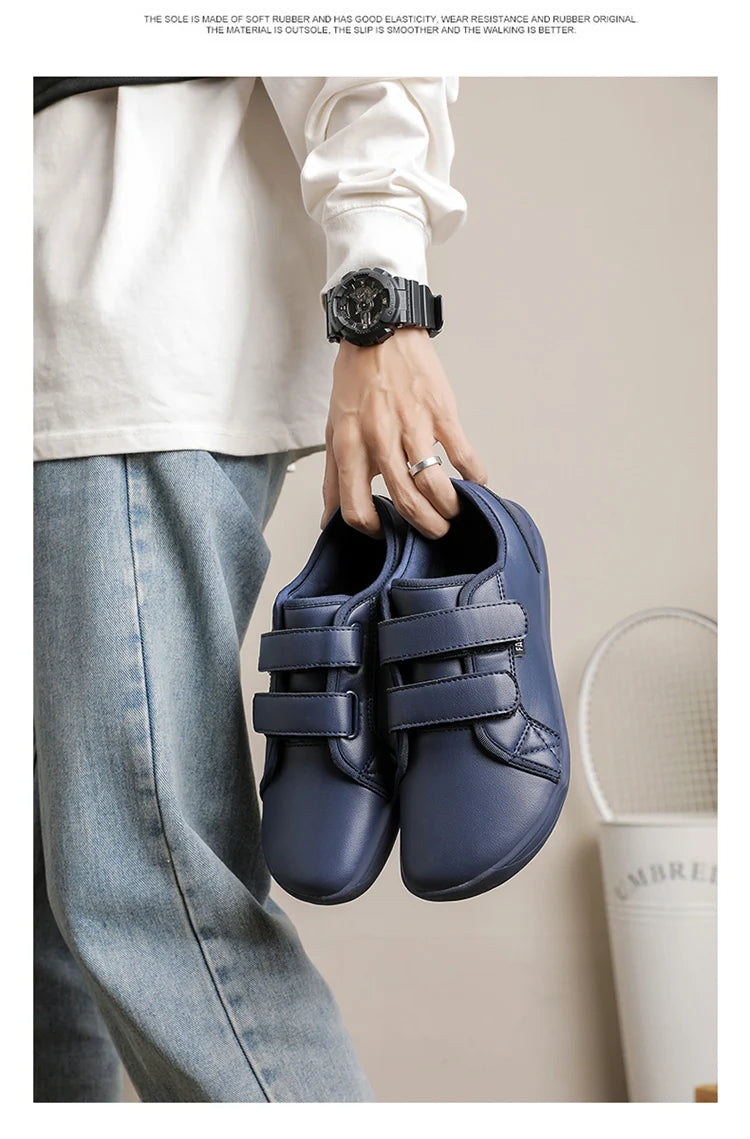 Mens/Women Barefoot Walking Shoes Wide Toe Zero Drop Minimalist Shoes Leather Comfortable Casual Shoes for Gym Driving Office