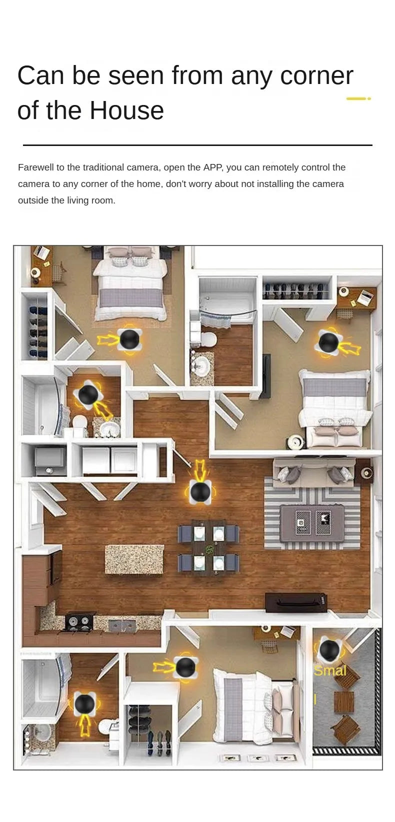 4MP Dual Lens V360pro APP Wireless WIFI IP Camera AI Humanoid Detection Home Security CCTV Baby Monitor